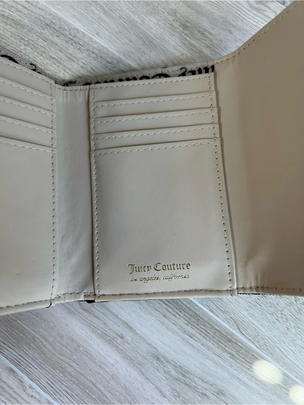 Juicy Couture Strawberry Logo Repeat Trifold Wallet